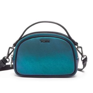 Tumi June Crossbody Blue/Teal Iridescent Bag